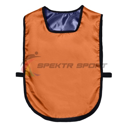 Купить Манишка футбольная двусторонняя универсальная Spektr Sport оранжево-синяя в Кирсанове 